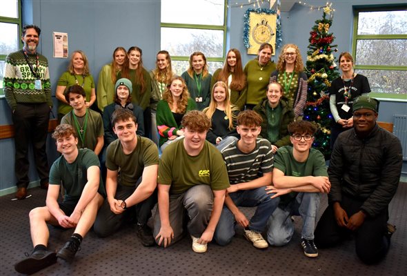 Tavistock College goes green for James and raises £1,000
